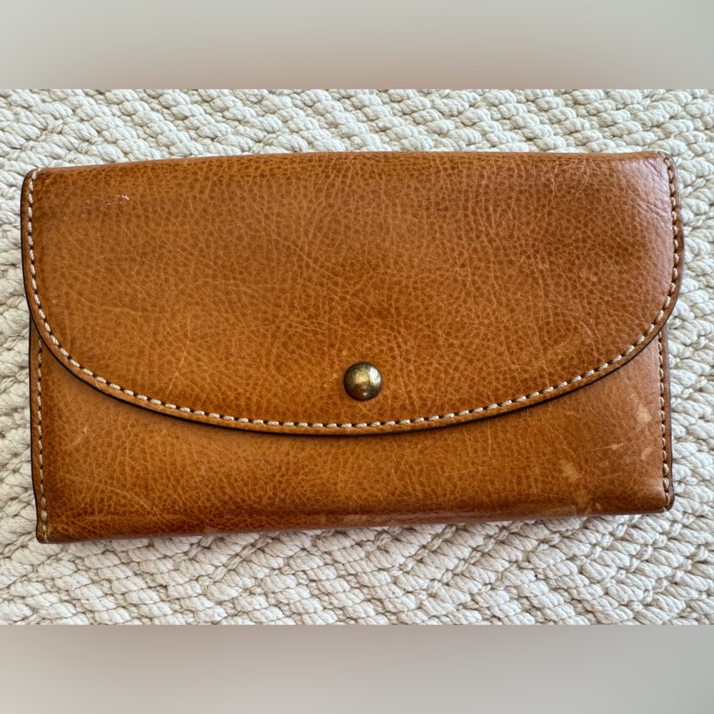 Frye Tan Leather Wallet